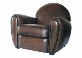 Fauteuil club de forme ronde. Source image : Wikipedia