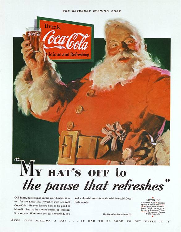 coca cola noël 1931
