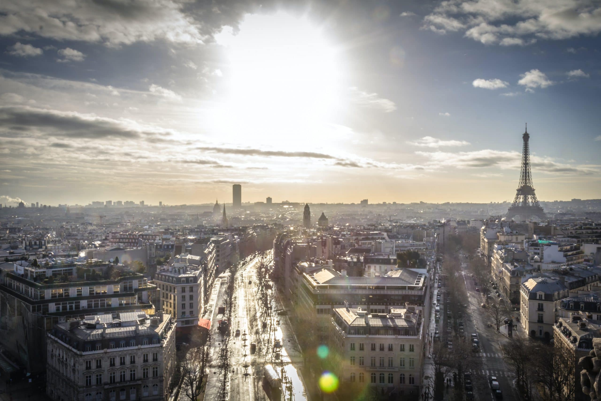 Panorama de Paris avec la Tour Eiffel